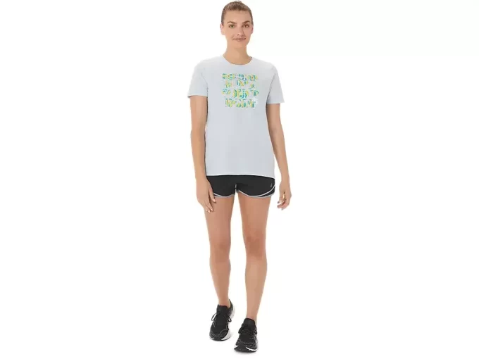 ASICS HIBISCUS SLOGAN CREW DA DONNA