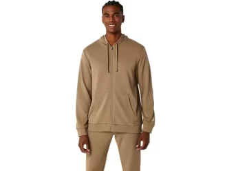 FELPA CON CAPPUCCIO E ZIP INTERA