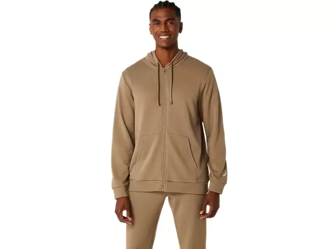 FELPA CON CAPPUCCIO E ZIP INTERA