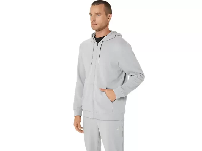 FELPA CON CAPPUCCIO E ZIP INTERA