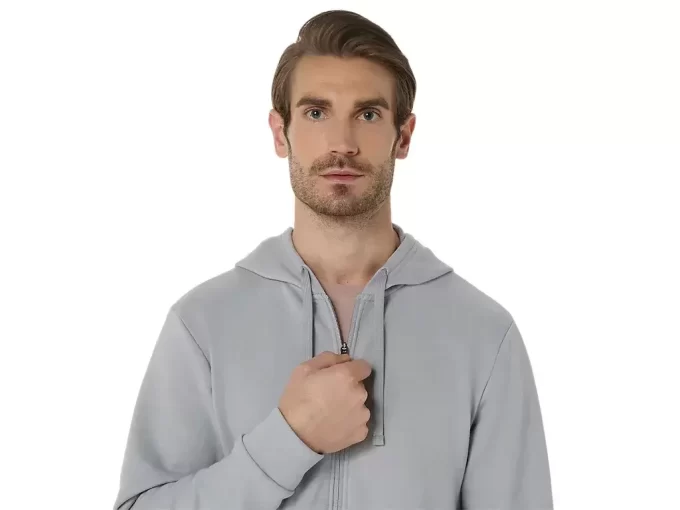 FELPA CON CAPPUCCIO E ZIP INTERA