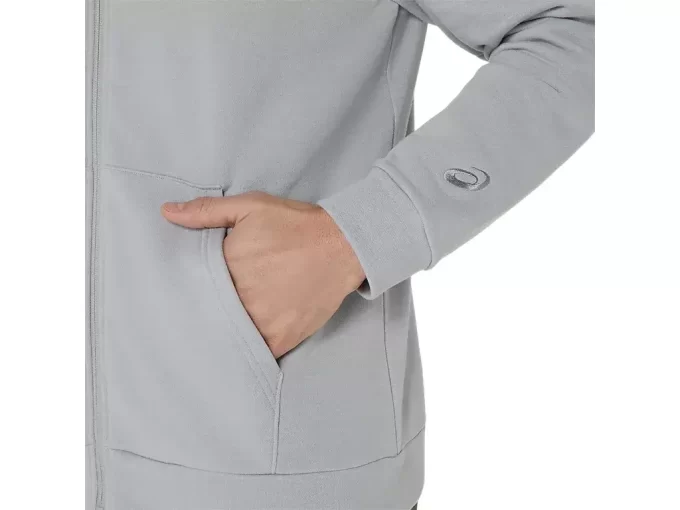 FELPA CON CAPPUCCIO E ZIP INTERA