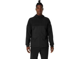 FELPA CON CAPPUCCIO E ZIP INTERA IN MAGLIA