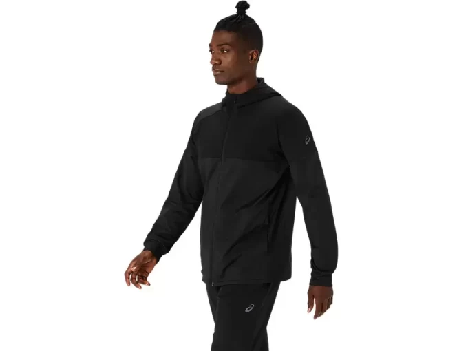 FELPA CON CAPPUCCIO E ZIP INTERA IN MAGLIA