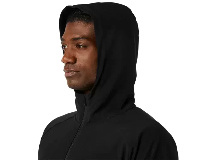 FELPA CON CAPPUCCIO E ZIP INTERA IN MAGLIA