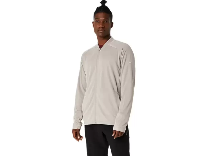 GIACCA ACTIBREEZE JACQUARD GRID FULL ZIP