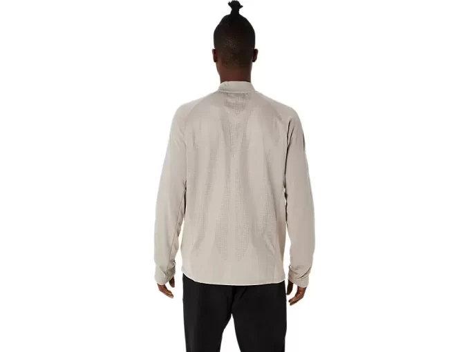 GIACCA ACTIBREEZE JACQUARD GRID FULL ZIP