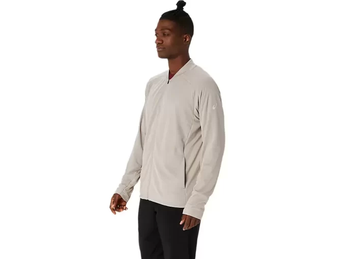 GIACCA ACTIBREEZE JACQUARD GRID FULL ZIP