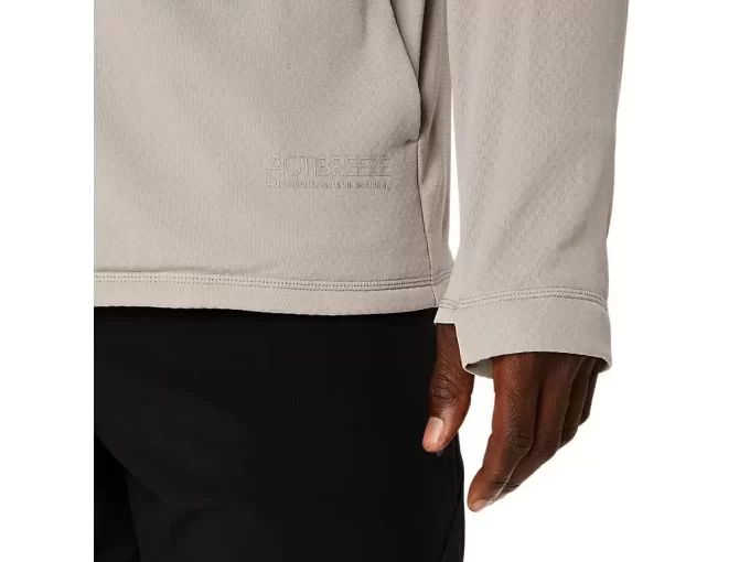 GIACCA ACTIBREEZE JACQUARD GRID FULL ZIP