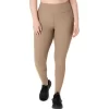 Leggings da donna a vita alta a coste 7/8
