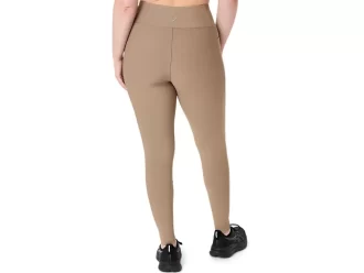 Leggings da donna a vita alta a coste 7/8