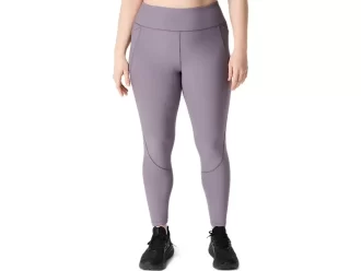 Leggings da donna a vita alta a coste 7/8