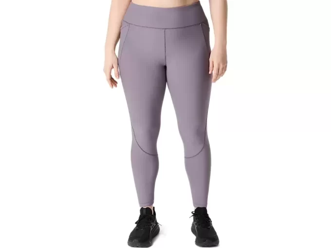 Leggings da donna a vita alta a coste 7/8