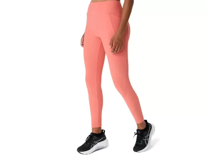 Leggings da donna a vita alta a coste 7/8