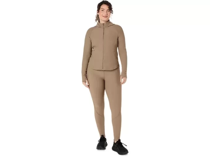 Leggings da donna a vita alta a coste 7/8