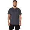 MAGLIA A MANICHE CORTE ASICS SILVER MAGLIA A MANICHE CORTE ASICS SILVER