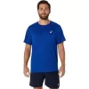MAGLIA A MANICHE CORTE ASICS SILVER