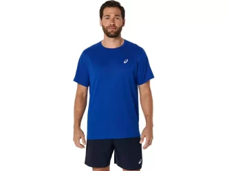 MAGLIA A MANICHE CORTE ASICS SILVER