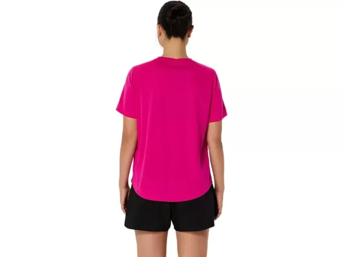 MAGLIA A MANICHE CORTE ASICS SILVER