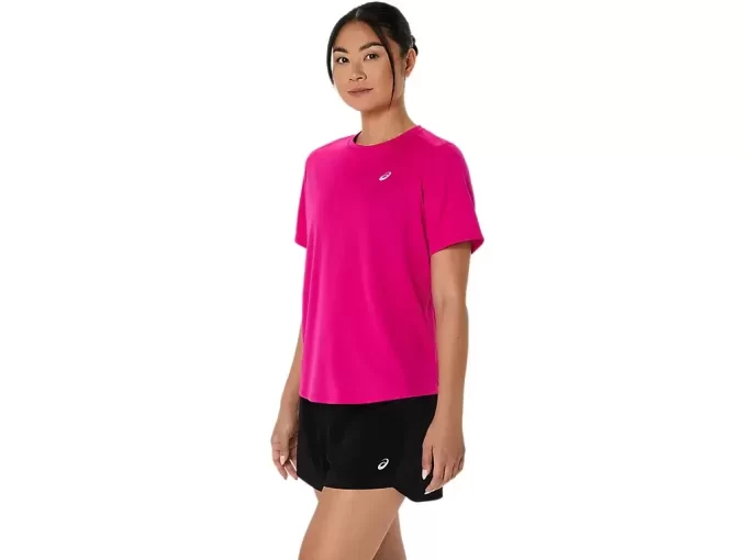 MAGLIA A MANICHE CORTE ASICS SILVER