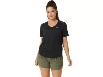 MAGLIA A MANICHE CORTE CON SCOLLO A V