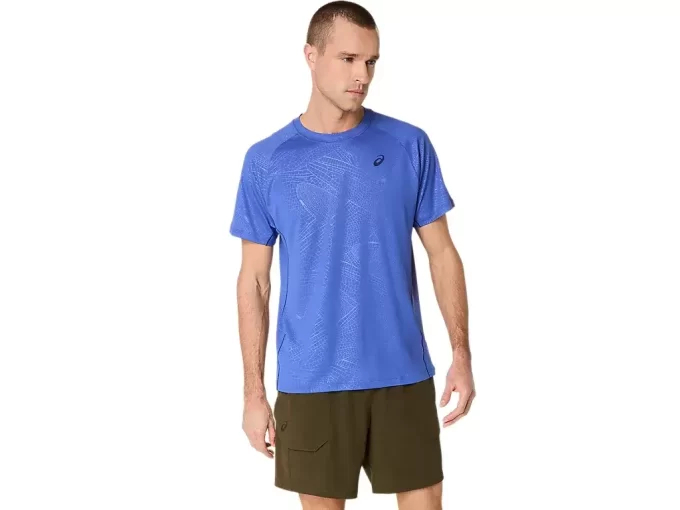 MAGLIA A MANICHE CORTE CON STAMPA GAME ALL OVER