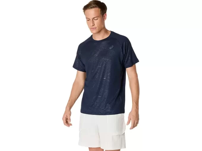 MAGLIA A MANICHE CORTE CON STAMPA GAME ALL OVER