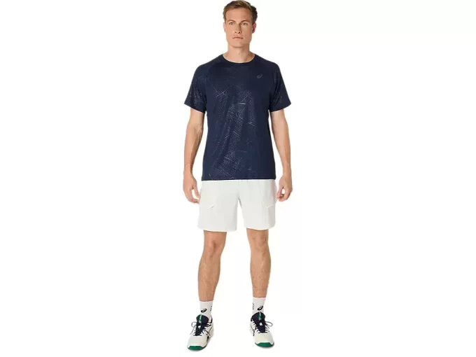 MAGLIA A MANICHE CORTE CON STAMPA GAME ALL OVER