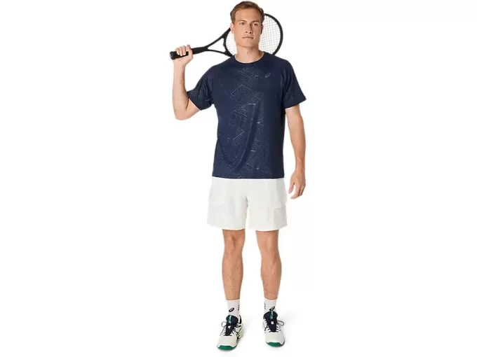 MAGLIA A MANICHE CORTE CON STAMPA GAME ALL OVER