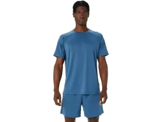 MAGLIA A MANICHE CORTE IN MAGLIA CON VENTAGLI