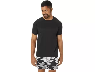 MAGLIA A MANICHE CORTE IN MAGLIA CON VENTAGLI