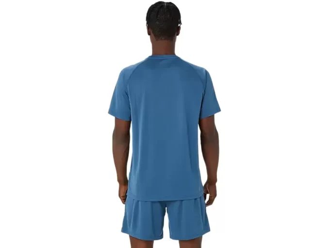 MAGLIA A MANICHE CORTE IN MAGLIA CON VENTAGLI