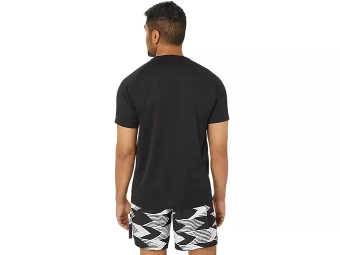 MAGLIA A MANICHE CORTE IN MAGLIA CON VENTAGLI