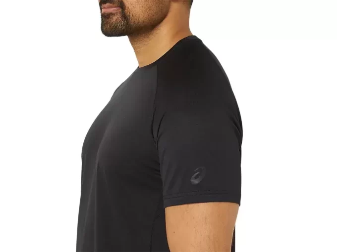 MAGLIA A MANICHE CORTE IN MAGLIA CON VENTAGLI