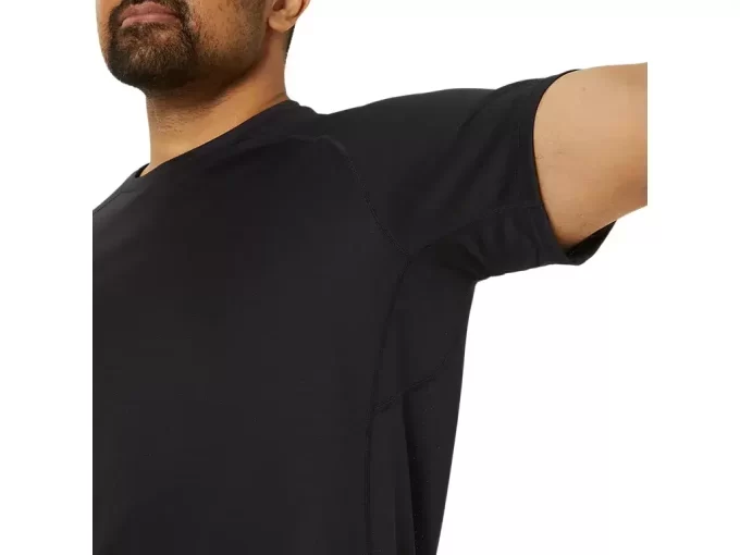 MAGLIA A MANICHE CORTE IN MAGLIA CON VENTAGLI