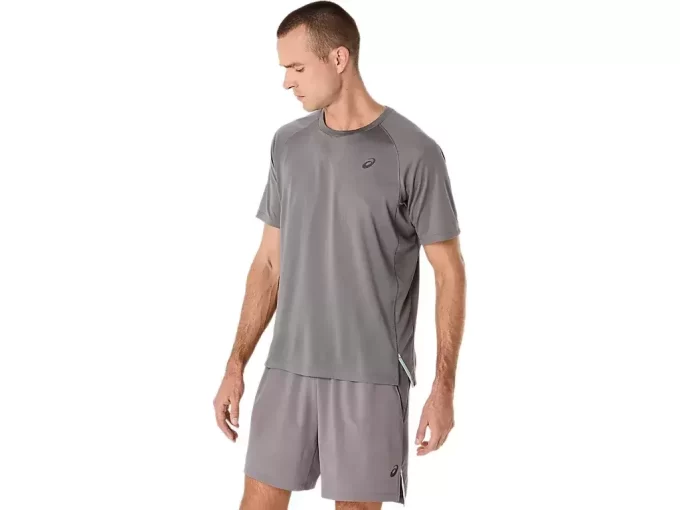 MAGLIA A MANICHE CORTE JACQUARD ACTIBREEZE