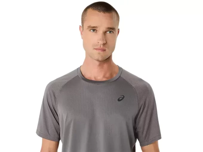 MAGLIA A MANICHE CORTE JACQUARD ACTIBREEZE