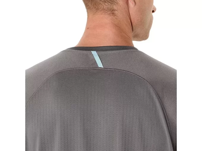 MAGLIA A MANICHE CORTE JACQUARD ACTIBREEZE