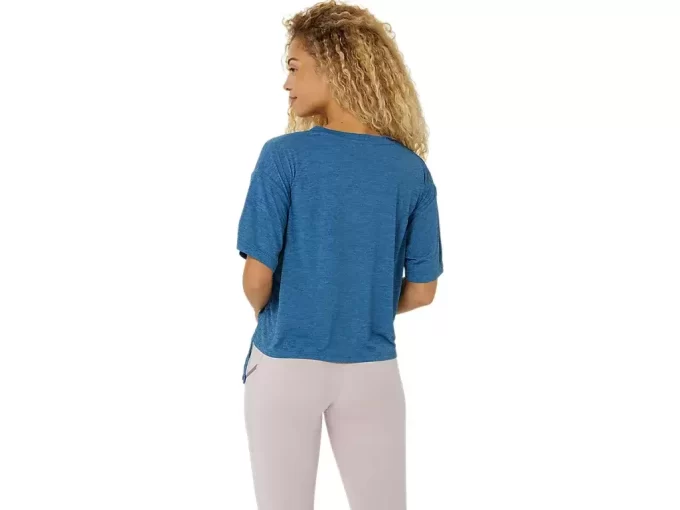 MAGLIA A MANICHE CORTE NAGINO FLEX HEATHER