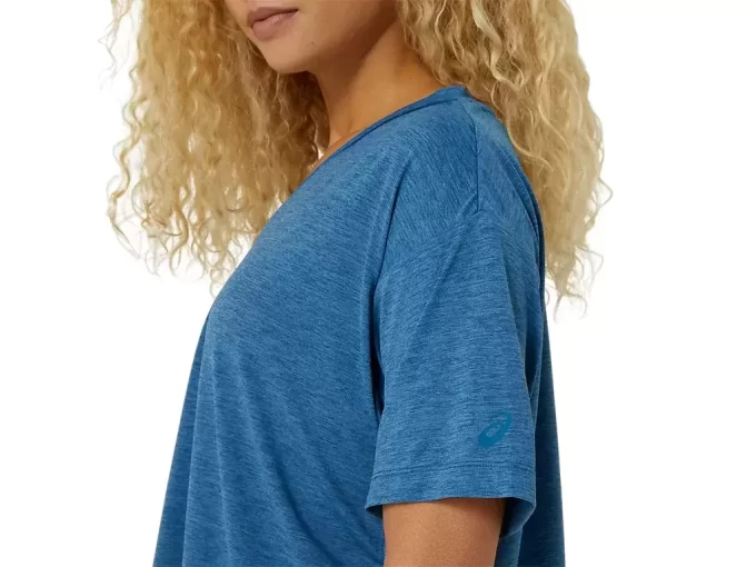 MAGLIA A MANICHE CORTE NAGINO FLEX HEATHER