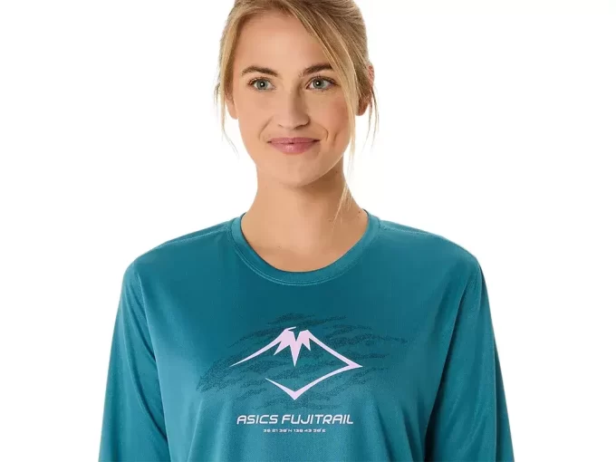 MAGLIA A MANICHE LUNGHE CON LOGO FUJITRAIL MAGLIA A MANICHE LUNGHE CON LOGO FUJITRAIL