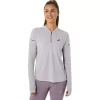 MAGLIA A MANICHE LUNGHE METARUN CON 1/2 ZIP DA DONNA