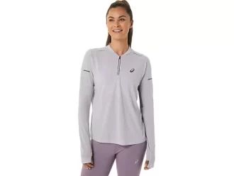 MAGLIA A MANICHE LUNGHE METARUN CON 1/2 ZIP DA DONNA