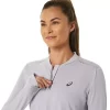 MAGLIA A MANICHE LUNGHE METARUN CON 1/2 ZIP DA DONNA
