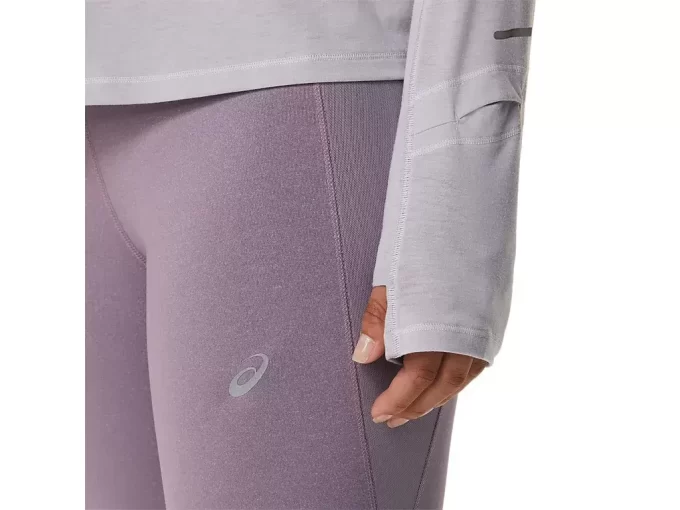 MAGLIA A MANICHE LUNGHE METARUN CON 1/2 ZIP DA DONNA