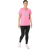 MAGLIA DONNA A MANICHE CORTE CON SCOLLO A V CARNATION MAGLIA DONNA A MANICHE CORTE CON SCOLLO A V CARNATION