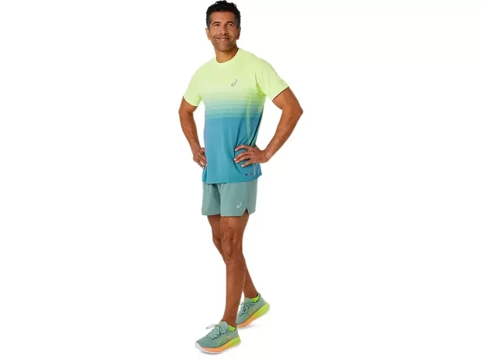 Pantaloncini da strada 2 in 1 da uomo, 5 pollici