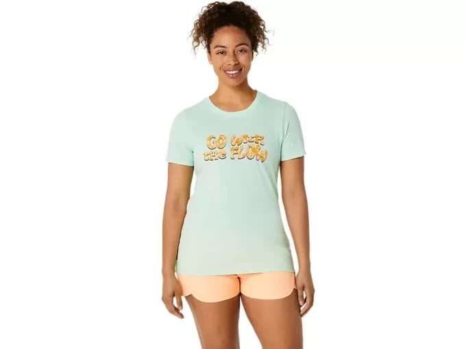 T-SHIRT A MANICHE CORTE ASICS BALANCED DA DONNA