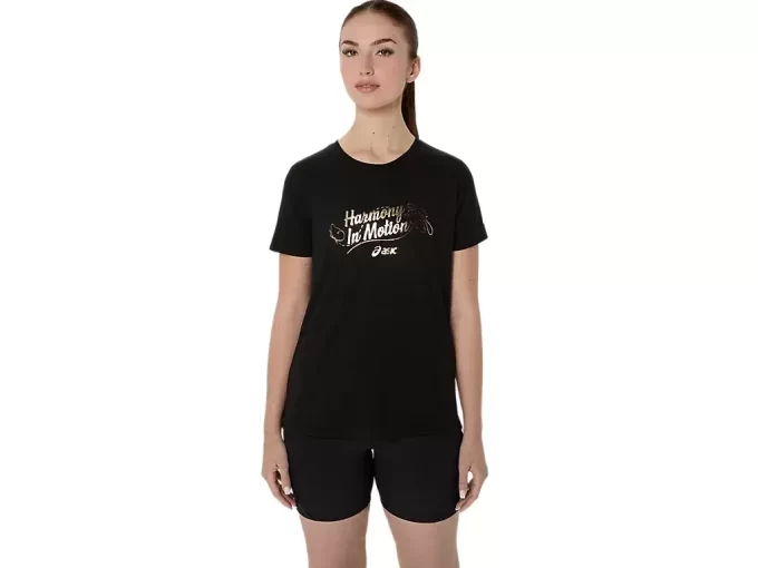 T-SHIRT A MANICHE CORTE ASICS FOIL DA DONNA