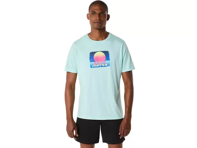 T-SHIRT A MANICHE CORTE ASICS RETRO SUNSET